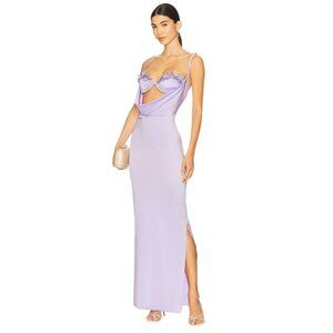 Ancora Kleos Dress in Lilac New Womens Coverup Long Maxi Gown